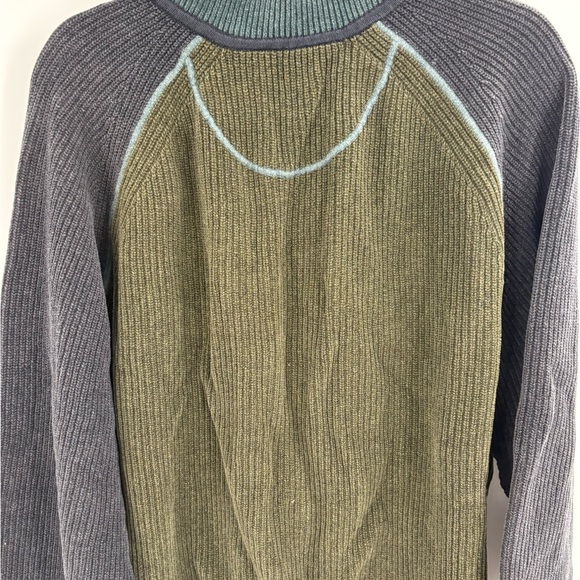 Tommy Bahama Men’s Black Cotton Green Full Zip Sweater Jacket Black Size Xl - Picture 9 of 16